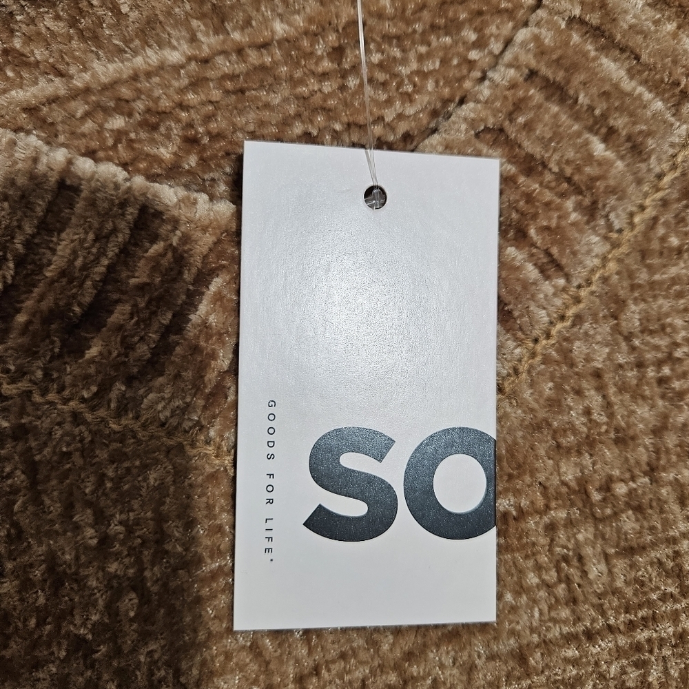 SO Caramel Brown V-Neck Chenille Sweater Size XL - Picture 9 of 13